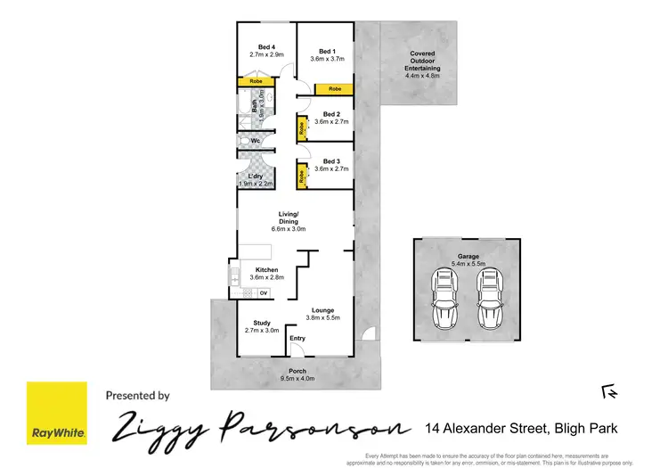 Floorplan of Homely house listing, 14 Alexander Street, Bligh Park NSW 2756