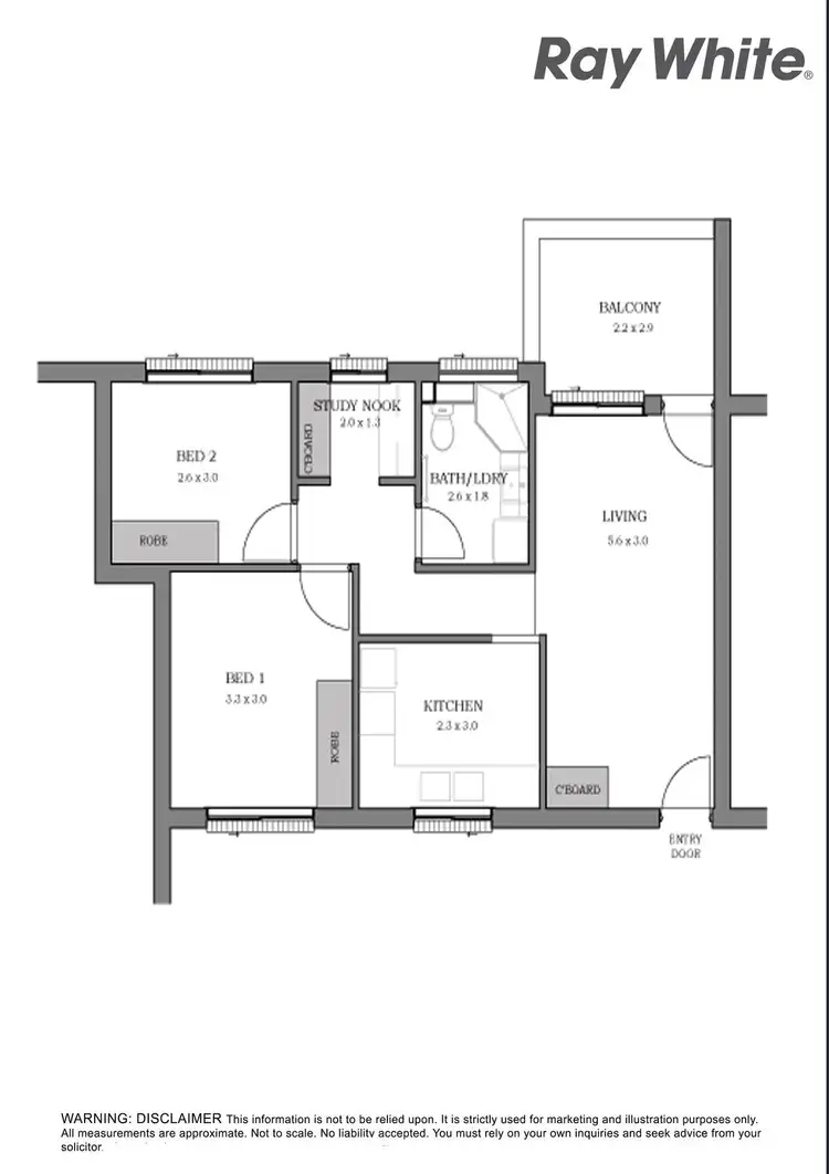 Floorplan of Homely unit listing, 17/27-31 The Crescent, Berala NSW 2141