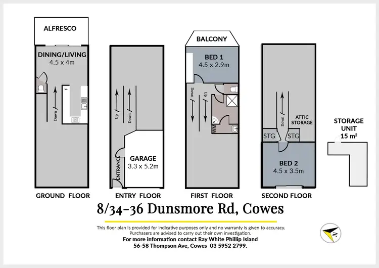 Floorplan of Homely house listing, 8/34-36 Dunsmore Road, Cowes VIC 3922