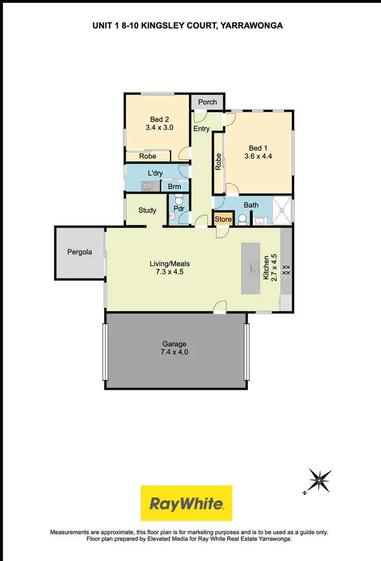 Floorplan of Homely house listing, 1/8-10 Kingsley Court, Yarrawonga VIC 3730