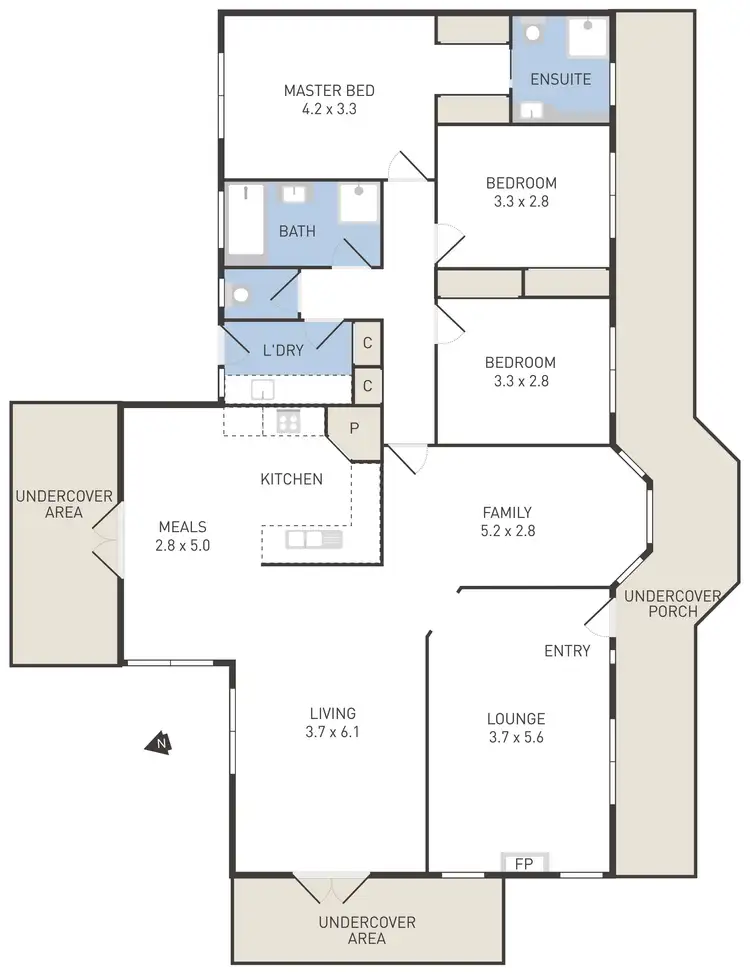 Floorplan of Homely house listing, 5 Earl Court, Werribee VIC 3030