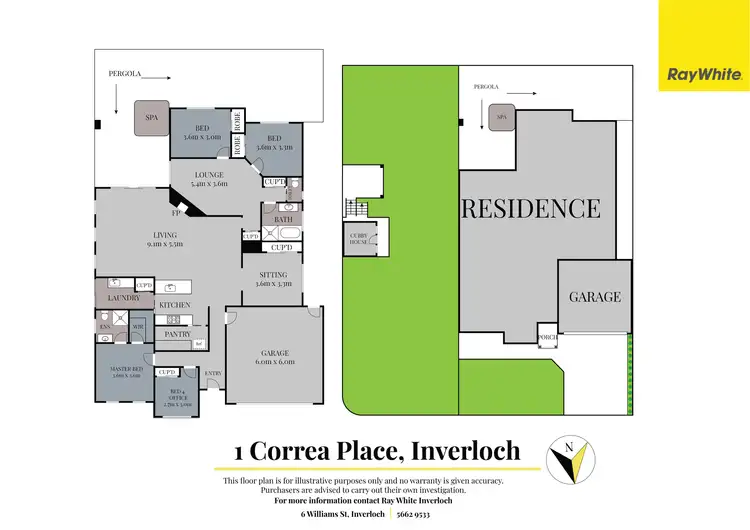 Floorplan of Homely house listing, 1 Correa Place, Inverloch VIC 3996