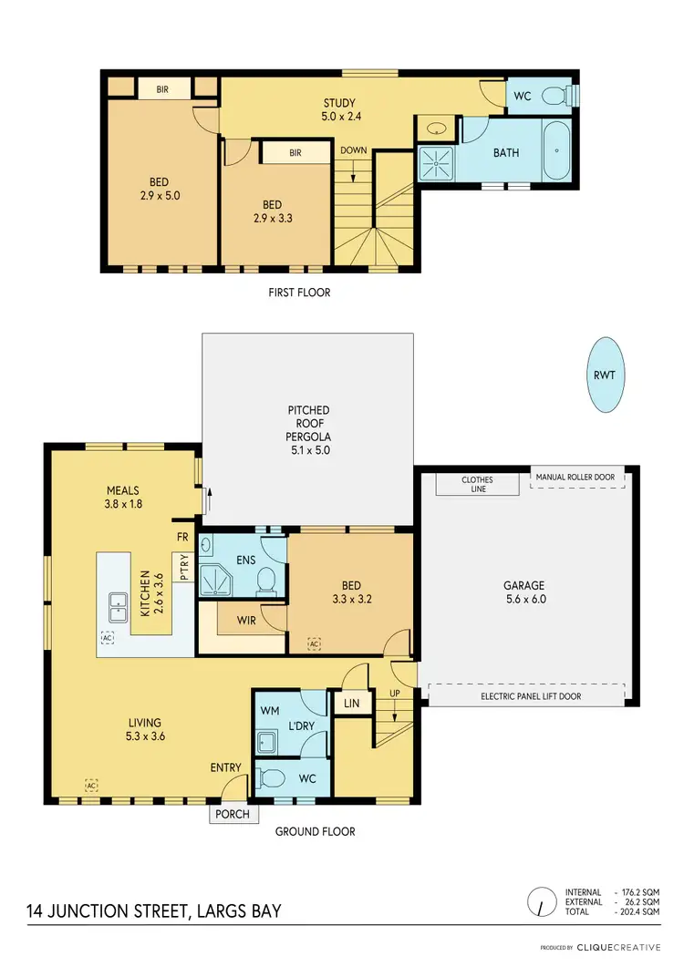 Floorplan of Homely house listing, 14 Junction Street, Largs Bay SA 5016