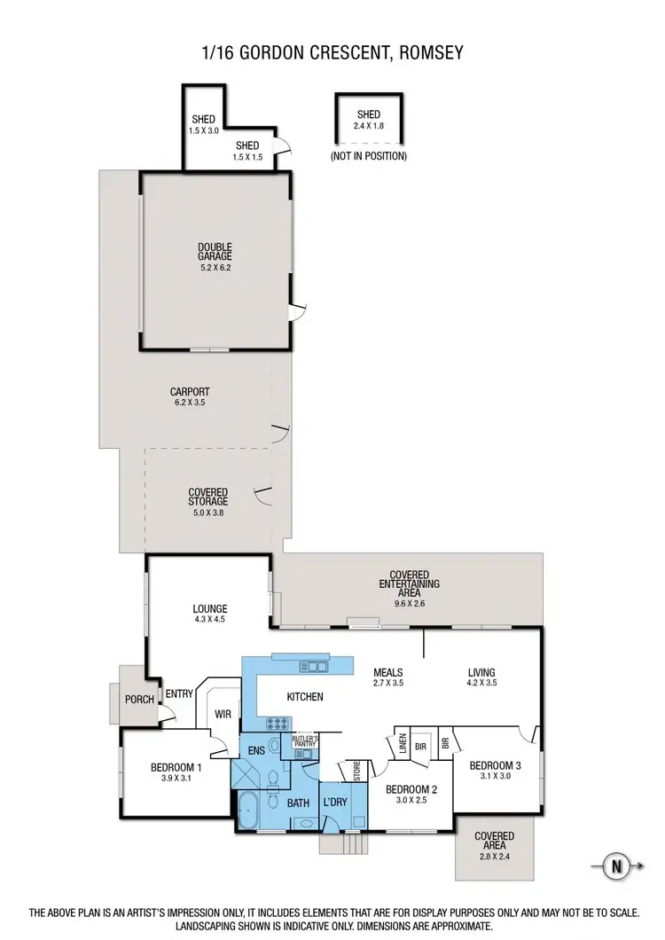 Floorplan of Homely house listing, 16 Gordon Crescent, Romsey VIC 3434