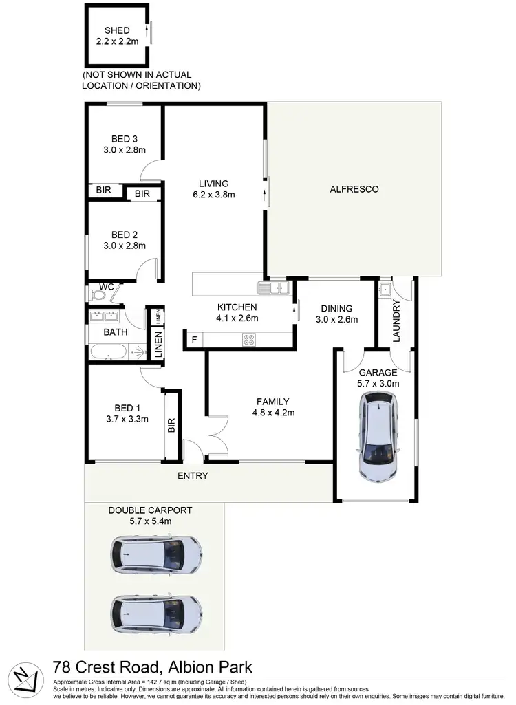 Floorplan of Homely house listing, 78 Crest Road, Albion Park NSW 2527