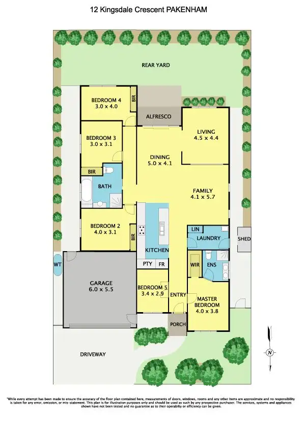Floorplan of Homely house listing, 12 Kingsdale Crescent, Pakenham VIC 3810