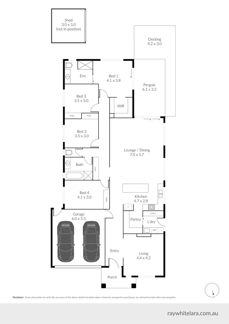 Floorplan of Homely house listing, 13 Wedge Tail Court, Lara VIC 3212