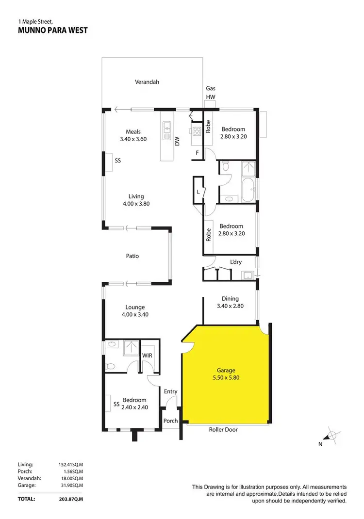 Floorplan of Homely house listing, 1 Maple Street, Munno Para West SA 5115