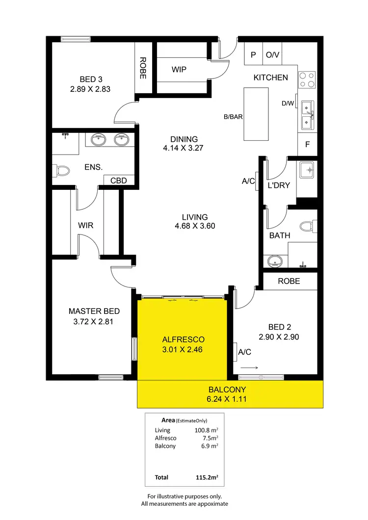 Floorplan of Homely apartment listing, 404/26 Hurtle Square, Adelaide SA 5000