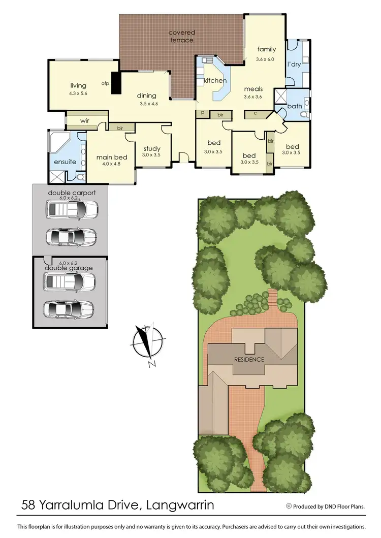 Floorplan of Homely house listing, 58 Yarralumla Drive, Langwarrin VIC 3910