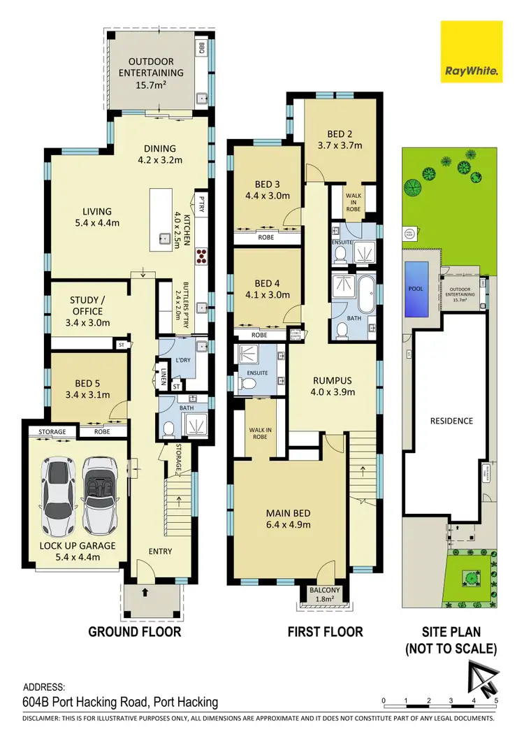 Floorplan of Homely semi-detached listing, 604B Port Hacking Road, Port Hacking NSW 2229