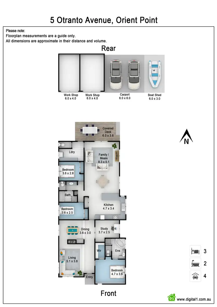 Floorplan of Homely house listing, 5 Otranto Avenue, Orient Point NSW 2540