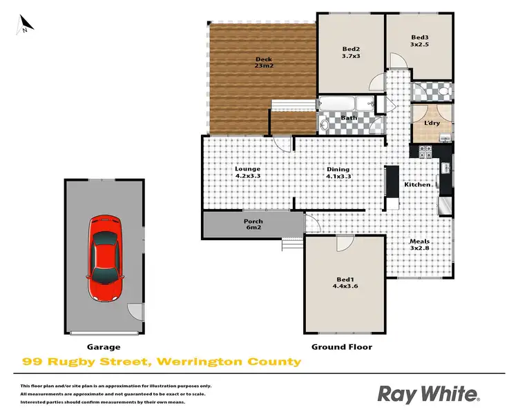Floorplan of Homely house listing, 99 Rugby Street, Werrington County NSW 2747