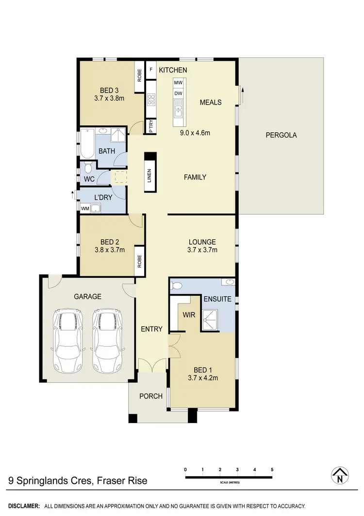 Floorplan of Homely house listing, 9 Springlands Crescent, Fraser Rise VIC 3336