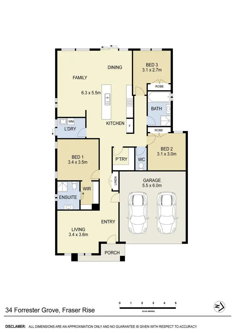 Floorplan of Homely house listing, 34 Forrester Grove, Fraser Rise VIC 3336