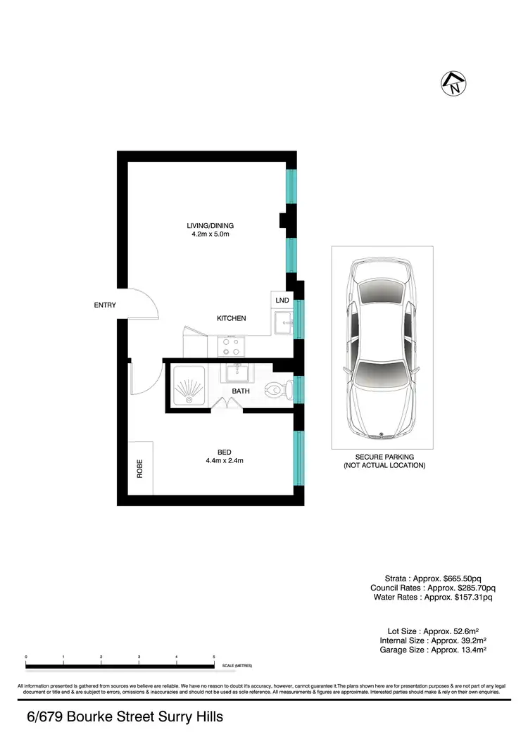 Floorplan of Homely apartment listing, 6/679-695 Bourke Street, Surry Hills NSW 2010