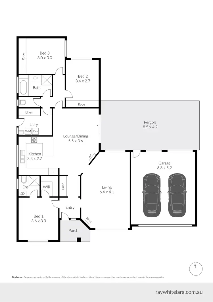 Floorplan of Homely house listing, 14 Caramut Court, Corio VIC 3214
