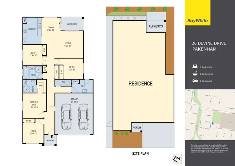 Floorplan of Homely house listing, 26 Devine Drive, Pakenham VIC 3810