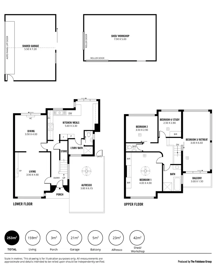 Floorplan of Homely townhouse listing, 1A Farrell Street, Glenelg South SA 5045