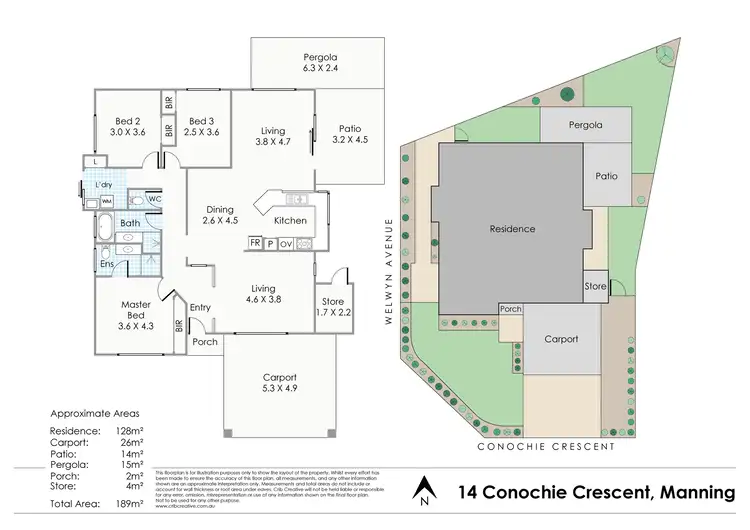 Floorplan of Homely house listing, 14 Conochie Crescent, Manning WA 6152