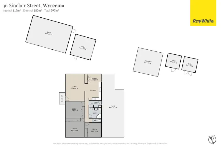 Floorplan of Homely house listing, 36 Sinclair Street, Wyreema QLD 4352