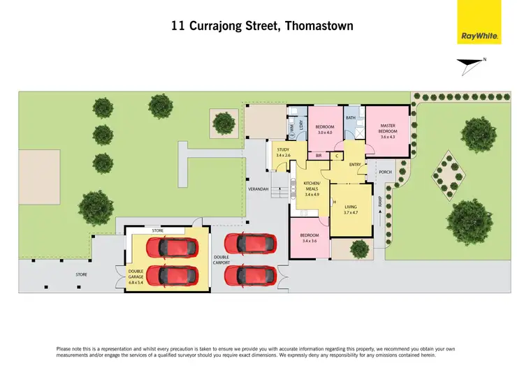Floorplan of Homely house listing, 11 Currajong Street, Thomastown VIC 3074
