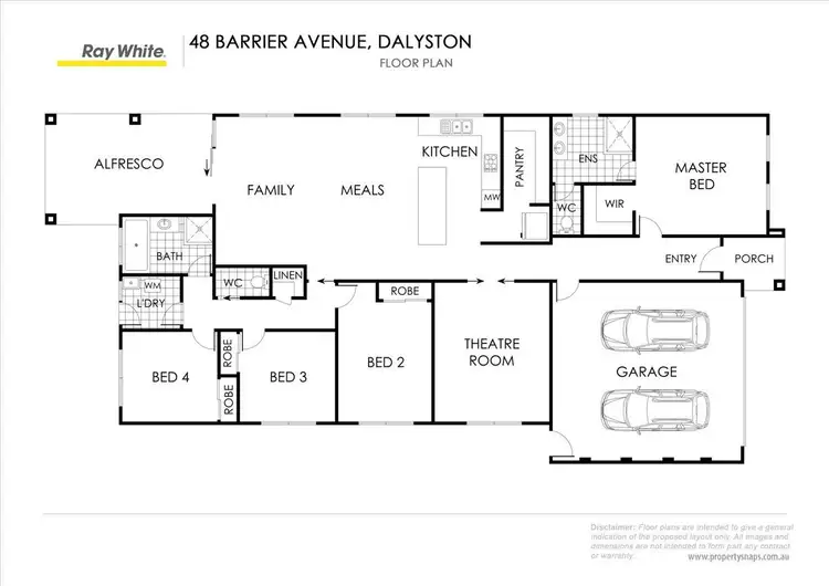 Floorplan of Homely house listing, 48 Barrier Avenue, Dalyston VIC 3992