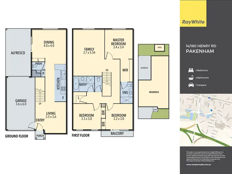 Floorplan of Homely townhouse listing, 14/180 Henry Road, Pakenham VIC 3810