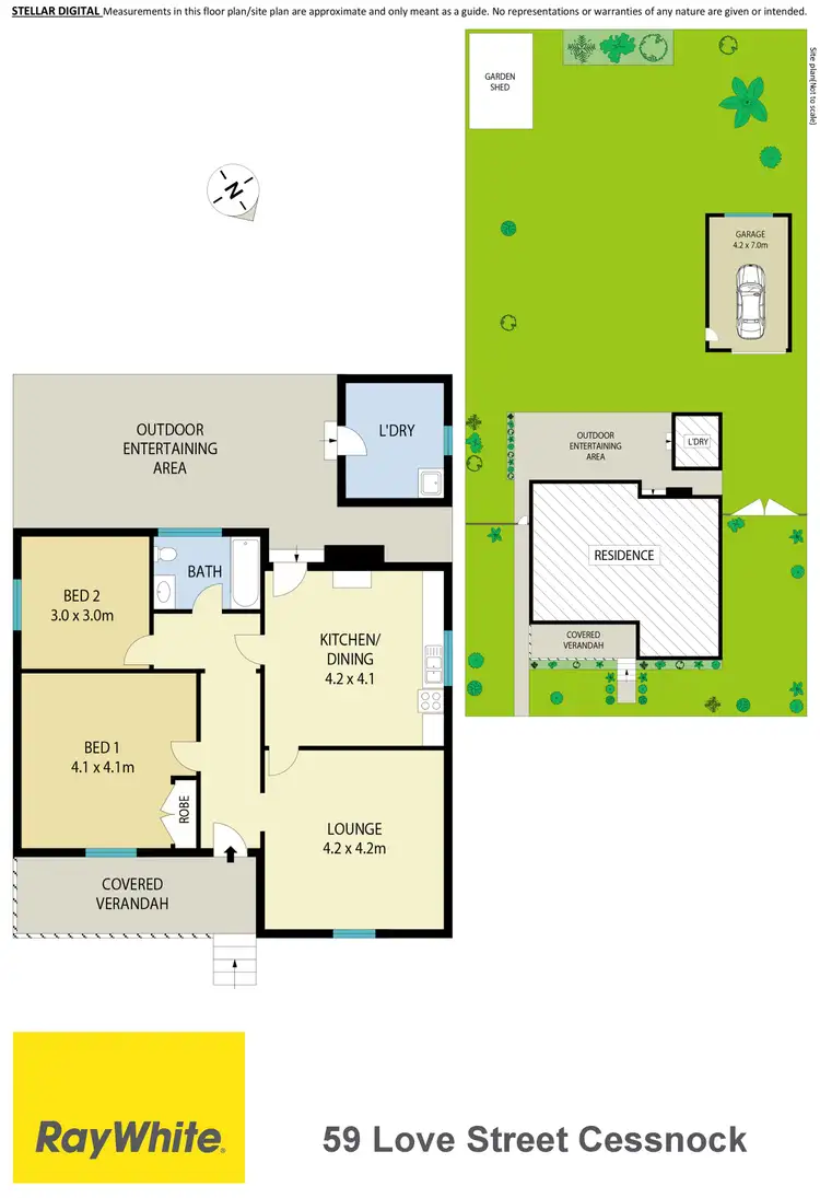Floorplan of Homely house listing, 59 Love Street, Cessnock NSW 2325
