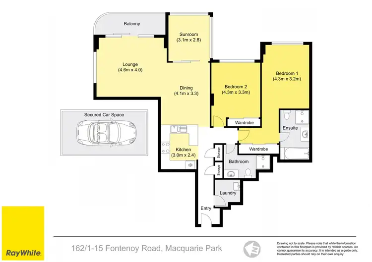 Floorplan of Homely unit listing, 162/1-15 Fontenoy Road, Macquarie Park NSW 2113