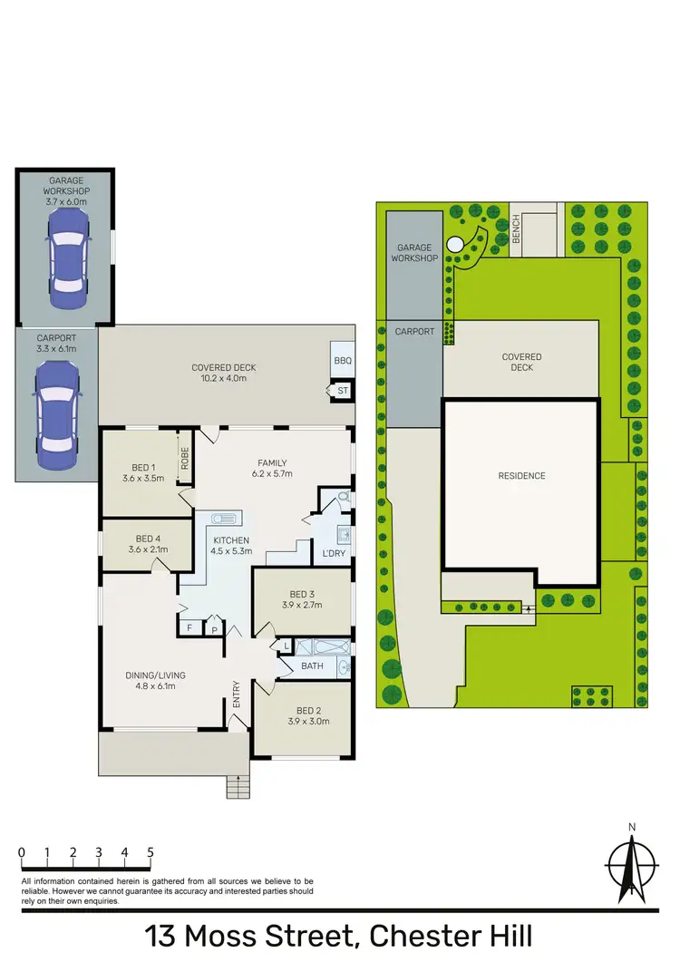 Floorplan of Homely house listing, 13 Moss Street, Chester Hill NSW 2162