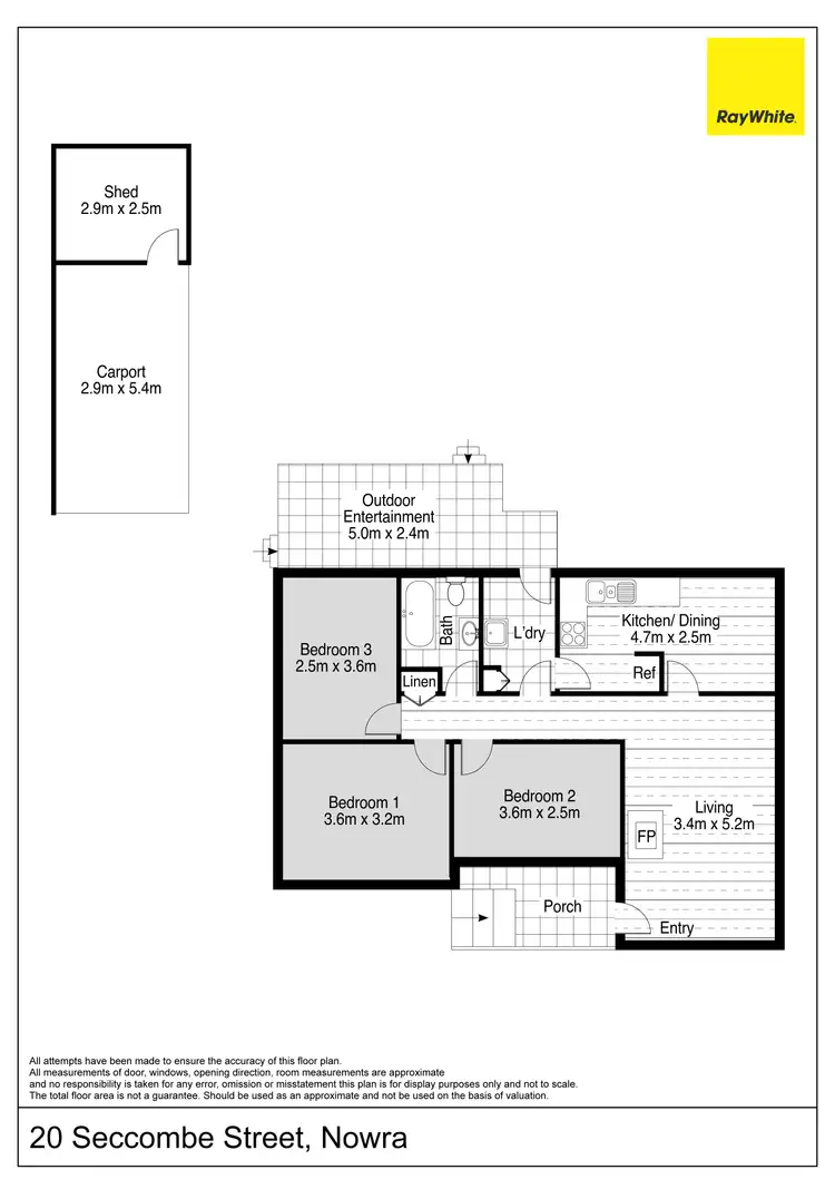 Floorplan of Homely house listing, 20 Seccombe Street, Nowra NSW 2541