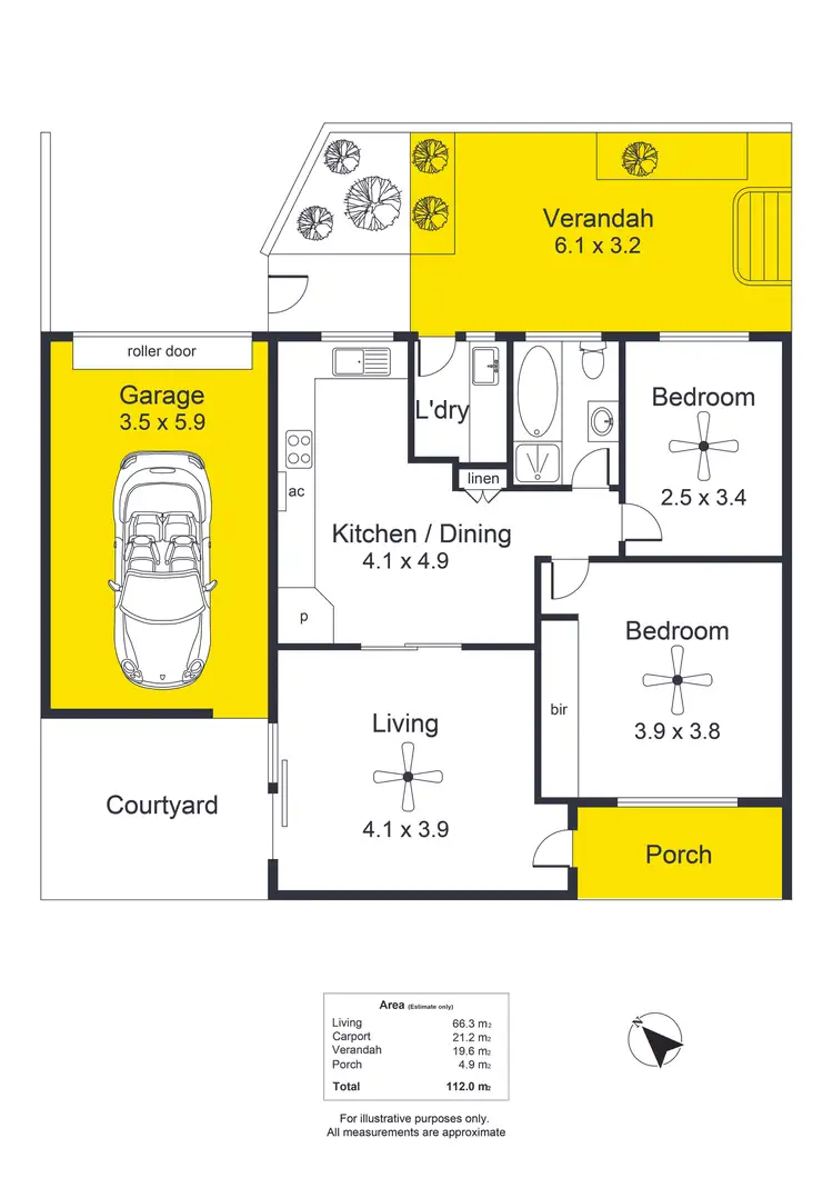 Floorplan of Homely house listing, 2/39 Cross Street, Queenstown SA 5014