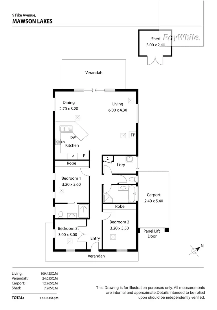 Floorplan of Homely house listing, 9 Pike Avenue, Mawson Lakes SA 5095