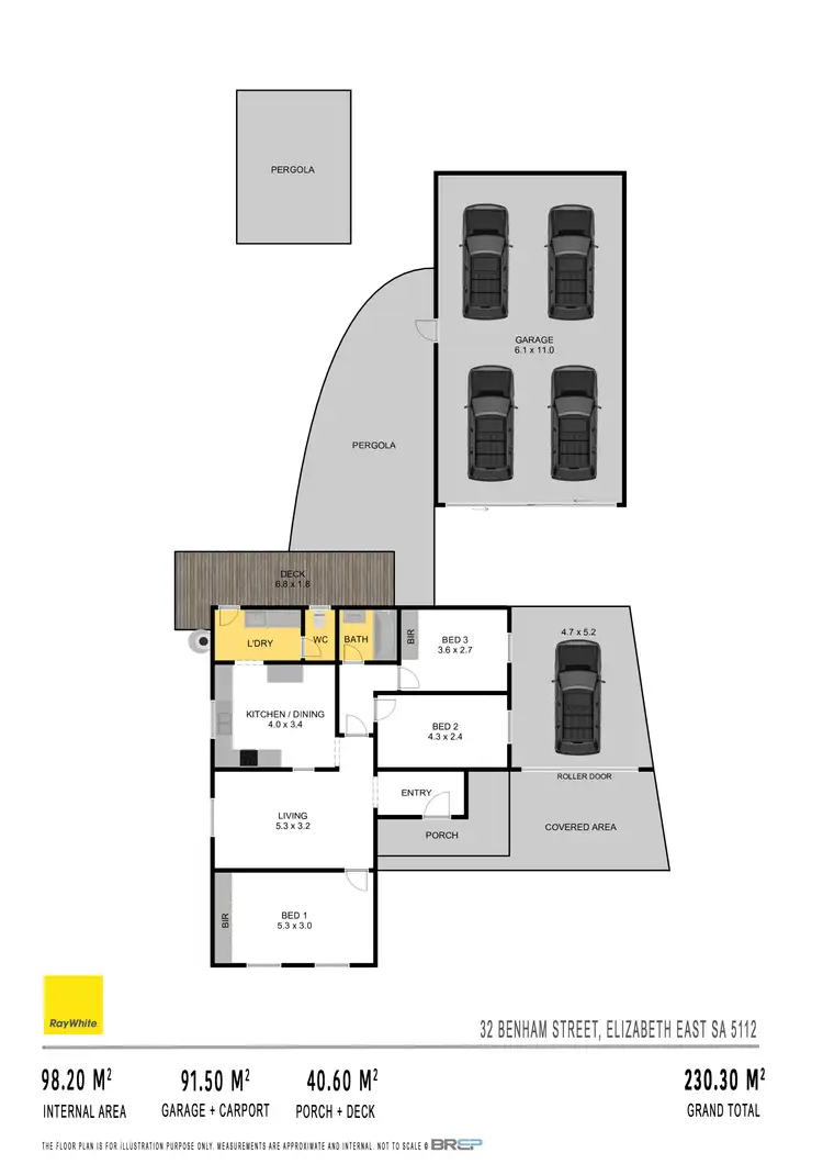 Floorplan of Homely house listing, 32 Benham Street, Elizabeth East SA 5112