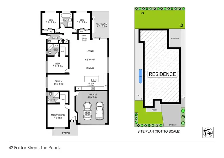 Floorplan of Homely house listing, 42 Fairfax Street, The Ponds NSW 2769
