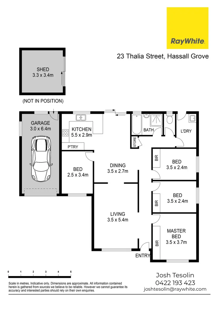 Floorplan of Homely house listing, 23 Thalia Street, Hassall Grove NSW 2761