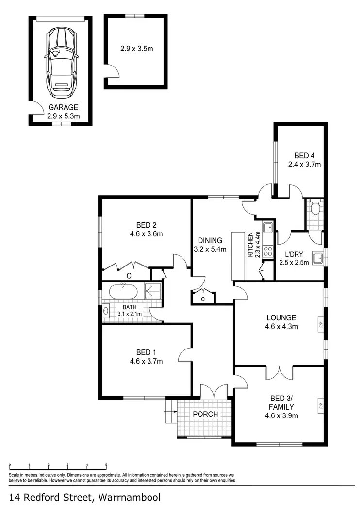 Floorplan of Homely house listing, 14 Redford Street, Warrnambool VIC 3280