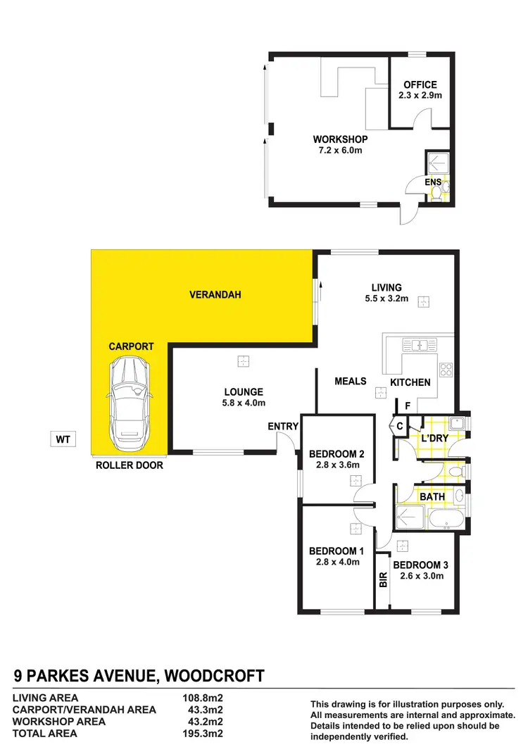 Floorplan of Homely house listing, 9 Parkes Avenue, Woodcroft SA 5162