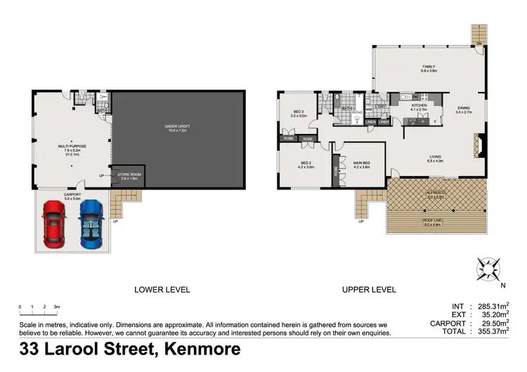 Floorplan of Homely house listing, 33 Larool Street, Kenmore QLD 4069
