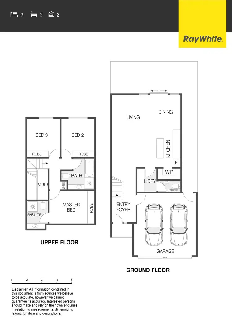 Floorplan of Homely townhouse listing, 8/45 Negus Crescent, Watson ACT 2602