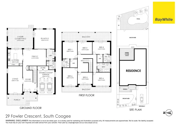 Floorplan of Homely house listing, 29 Fowler Crescent, South Coogee NSW 2034