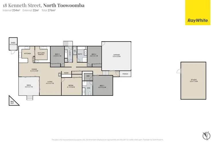 Floorplan of Homely house listing, 18 Kenneth Street, North Toowoomba QLD 4350