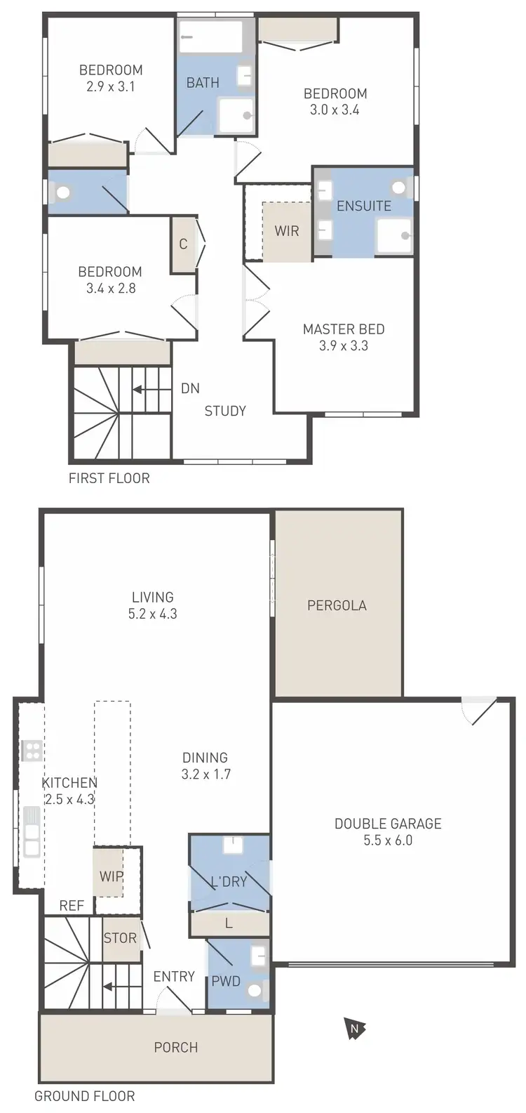 Floorplan of Homely house listing, 19 Stoneleigh Circuit, Williams Landing VIC 3027