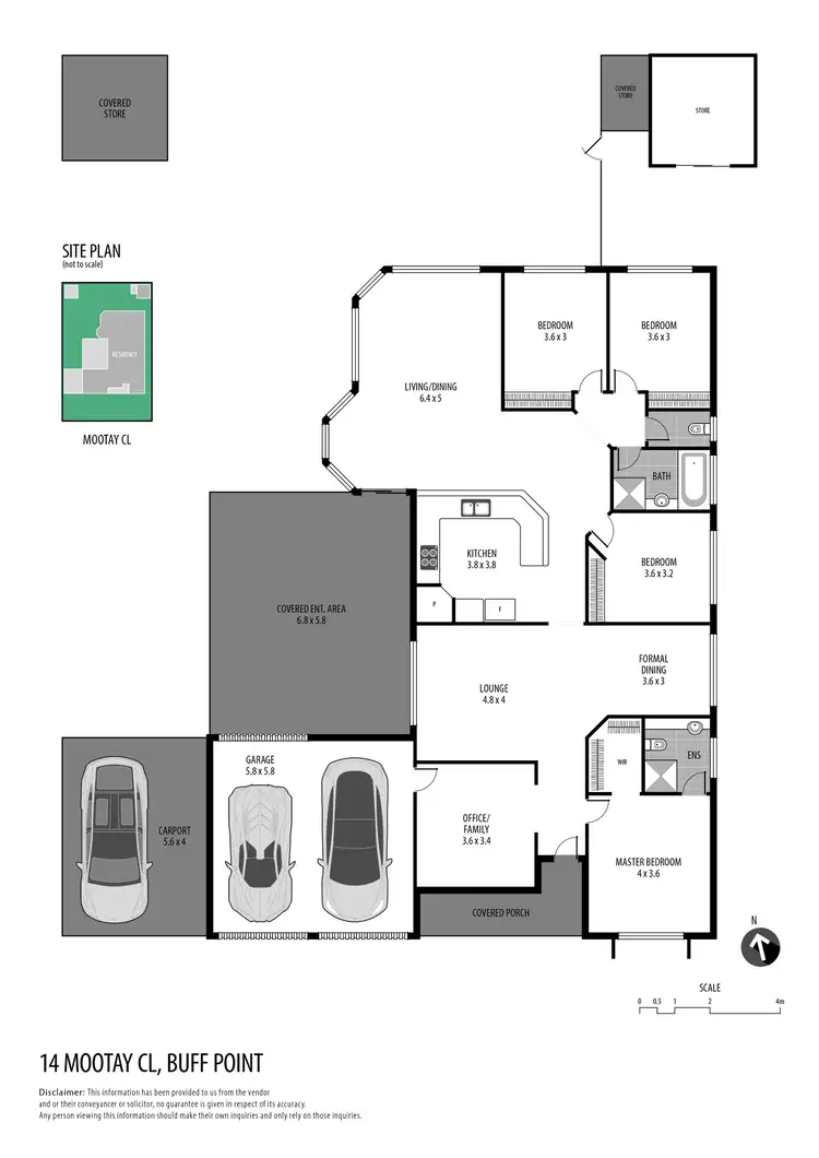 Floorplan of Homely other listing, 14 Mootay Close, Buff Point NSW 2262