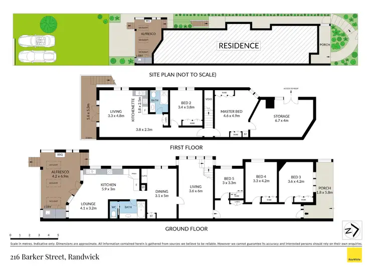 Floorplan of Homely house listing, 216 Barker Street, Randwick NSW 2031
