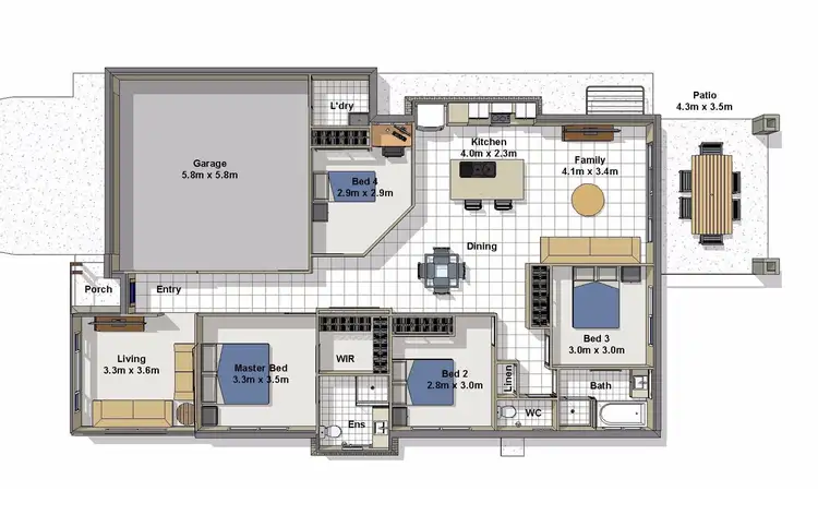 Floorplan of Homely house listing, 15 Marshall Circuit, Coomera QLD 4209