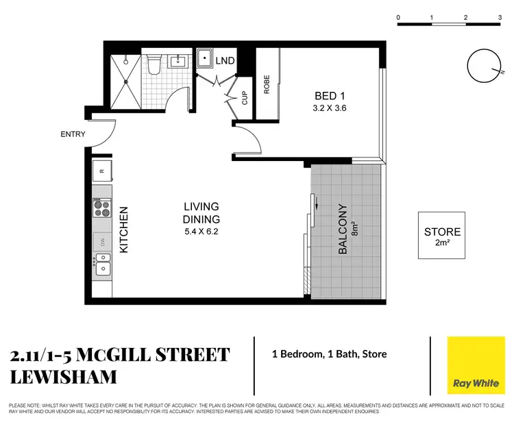 Floorplan of Homely apartment listing, 2.11/1-5 McGill Street, Lewisham NSW 2049