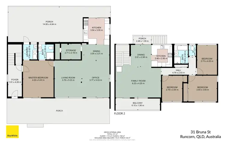 Floorplan of Homely house listing, 31 Bruna Street, Runcorn QLD 4113