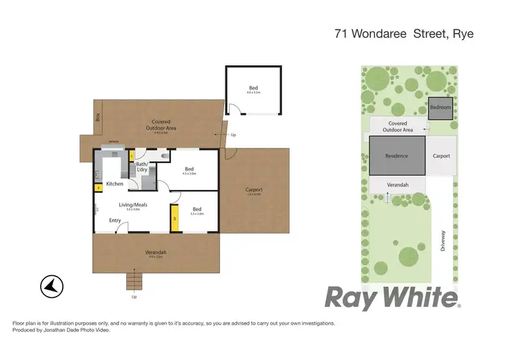 Floorplan of Homely house listing, 71 Wondaree Street, Rye VIC 3941